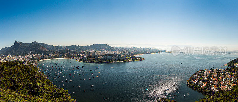 从Morro da Urca的里约热内卢de Janeiro全景图